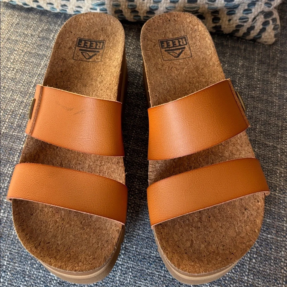 Reef Cushion Vista Higher Platform Slide Sandals size 7 - Picture 4 of 12